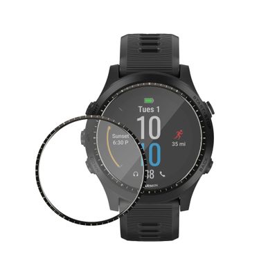 kwmobile Protective Film Compatible with Garmin Forerunner 945 Screen Protector - 2X Smart Watch Protector Anti-Fingerprint