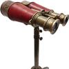 Antique Finish Decorative Leather Binocular Nautical Brass Adjatable Tripod Stand Collectable Beautiful Designer Instrument Gifts Home Office view 1