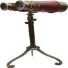 Antique Finish Decorative Leather Binocular Nautical Brass Adjatable Tripod Stand Collectable Beautiful Designer Instrument Gifts Home Office view 2