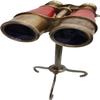 Antique Finish Decorative Leather Binocular Nautical Brass Adjatable Tripod Stand Collectable Beautiful Designer Instrument Gifts Home Office view 4