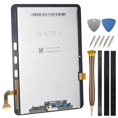 Full Screen for Samsung Galaxy Tab Active Pro SM-T540 SM-T547 LCD Display Touch Digitizer Screen Replacement with Tool Kit and Adhesive Black 10.1"