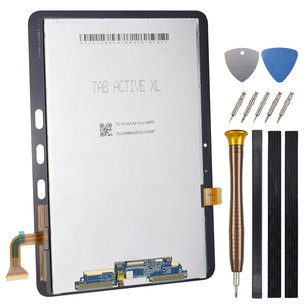 Full Screen for Samsung Galaxy Tab Active Pro SM-T540 SM-T547 LCD Display Touch Digitizer Screen Replacement with Tool Kit and Adhesive Black 10.1"