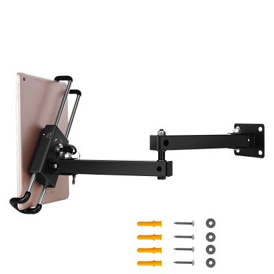 GSRUAN Tablet Wall Mount Bracket for 7-13 inch Tablets, Anti-Theft Adjustable Stand Holder for Exhibition Halls, Meeting Rooms, Classroom, Supermarket, etc.