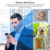 Luqeeg 720P Camera 120 Wide Angle Mini Surveillance System CCTV for Children Elders, Real Time Display, Information Prompt, ABS Material, Small Space view 2
