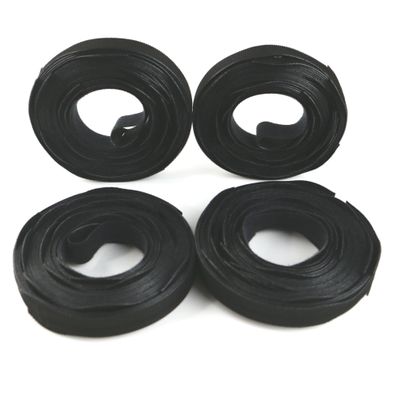 FindTape Hook-N-Loop Quick Tie Cable Ties: 1/2 in. x 8 in. (Black) / 100 straps
