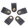 5pcs Artificial Leather Cable Organizer Straps Practical Cord Ties for Headphones Cables and Electronics Stylish and Durable for Home Office Travel and School view 1