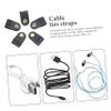 5pcs Artificial Leather Cable Organizer Straps Practical Cord Ties for Headphones Cables and Electronics Stylish and Durable for Home Office Travel and School view 2