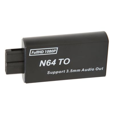 PenRux for N64 to HD Multimedia Interface Converter, FullHD 1080P for N64 to HD Multimedia Interface Adapter, for N64 to HD Converter Cable, for N64 PAL, NTSC, with 3.5mm Interface