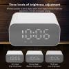 Yunseity Bluetooth Speaker with Alarm Clock, Charger 15W Fast Charging, FM Radio, Sleep Timer, 3 Levels Brightness Adjustable, Built in Microphone, Dimmable Night Light for view 3
