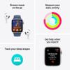 Apple Watch SE (2nd Gen) [GPS 44mm] Smartwatch with Silver Aluminum Case with Winter Blue Sport Loop. Fitness & Sleep Tracker, Crash Detection, Heart Rate Monitor, Carbon Neutral view 3