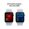 Apple Watch SE (2nd Gen) [GPS 44mm] Smartwatch with Silver Aluminum Case with Winter Blue Sport Loop. Fitness & Sleep Tracker, Crash Detection, Heart Rate Monitor, Carbon Neutral view 4