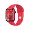 Apple Watch Series 9 [GPS 41mm] Smartwatch with (Product) RED Aluminum Case with (Product) RED Sport Band M/L. Fitness Tracker, Blood Oxygen & ECG Apps, Always-On Retina Display view 1