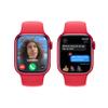 Apple Watch Series 9 [GPS 41mm] Smartwatch with (Product) RED Aluminum Case with (Product) RED Sport Band M/L. Fitness Tracker, Blood Oxygen & ECG Apps, Always-On Retina Display view 4