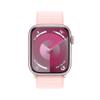 Apple Watch Series 9 [GPS 45mm] Smartwatch with Pink Aluminum Case with Pink Sport Loop. Fitness Tracker, Blood Oxygen & ECG Apps, Always-On Retina Display, Carbon Neutral view 2