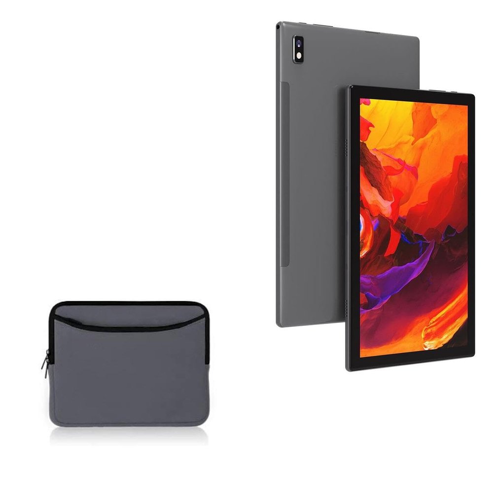 BoxWave Case Compatible with Vastking Kingpad Z10 (14.1 in) - SoftSuit with Pocket, Soft Pouch Neoprene Cover Sleeve Zipper Pocket - Charcoal Grey