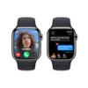 Apple Watch Series 9 [GPS + Cellular 41mm] Smartwatch with Graphite Stainless Steel Case with Midnight Sport Band S/M. Fitness Tracker, Blood Oxygen & ECG Apps, Always-On Retina Display view 4