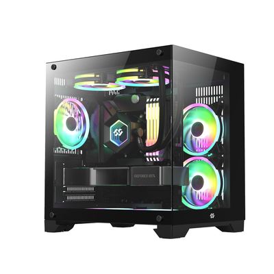 Bluegears Bgears b-Pellucid MicroATX (Fans NOT Included) Gaming PC Case with Infinity Tempered Glass and USB 3.0 x 2.