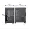Bluegears Bgears b-Pellucid MicroATX (Fans NOT Included) Gaming PC Case with Infinity Tempered Glass and USB 3.0 x 2. view 4