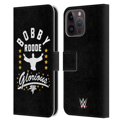 Head Case Designs Officially Licensed WWE Bobby Roode Glorious Superstars 6 Leather Wallet Case Compatible with Apple iPhone 15 Pro Max