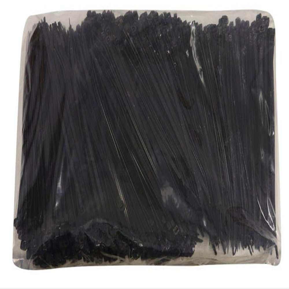 1000Pk Zip Ties - Black 8" Uv Resistant