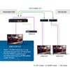 OREI 1x2 HDMI Extender Splitter 4K by Multiple Over Single Cable CAT6/7 4K@60Hz 4:4:4 HDCP 2.2 with IR Remote EDID Management - Up to 115 Ft - Loop Out - Low Latency - Full Support view 3
