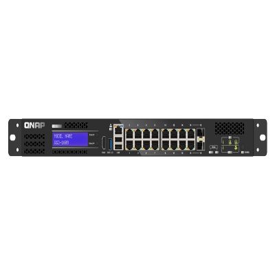 QNAP QGD-1600-8G-US The Worlds First Smart Edge Switch That Runs QTS and Supports Hosting Virtual Machines (VMs), Enabling Versatile Applications to Satisfy All Your Networking Needs. (Diskless)
