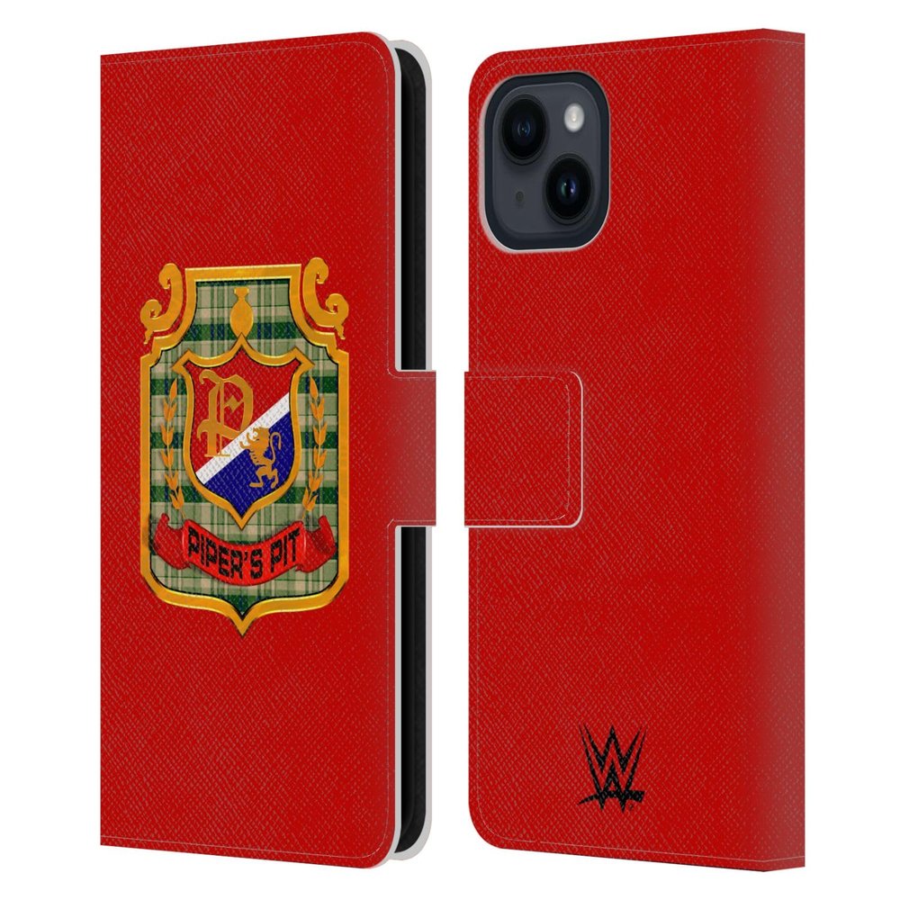Head Case Designs Officially Licensed WWE Piper's Pit Rowdy Roddy Piper Leather Wallet Case Compatible with Apple iPhone 15
