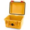 ColorCase Pelican Protector 1300 Case Yellow - Small Size Waterproof Case (Case Only) - Red Latches view 1