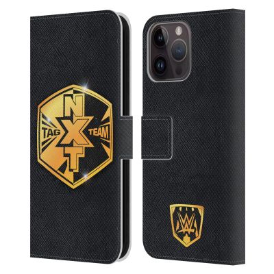 Head Case Designs Officially Licensed WWE United States Champion Title Belts Leather Wallet Case Compatible with Apple iPhone 15 Pro Max