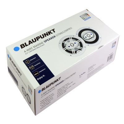 BLAUPUNKT GTM652WPRO 6.5" 4-Way Marine Speaker - 200W Waterproof Coaxial Speaker, 4 Ohm (2pc)
