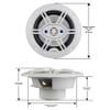 BLAUPUNKT GTM652WPRO 6.5" 4-Way Marine Speaker - 200W Waterproof Coaxial Speaker, 4 Ohm (2pc) view 3