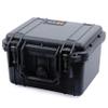 ColorCase Pelican Protector 1300 Case Black - Small Size Waterproof Case (Case Only) - Black Latches view 2