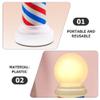 Abaodam 8.3 Inch Light Neon Sign Red White Blue Barbershop Decoration Salon Open Sign Portable Hairdresser Shop Light view 3