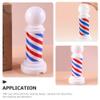 Abaodam 8.3 Inch Light Neon Sign Red White Blue Barbershop Decoration Salon Open Sign Portable Hairdresser Shop Light view 4