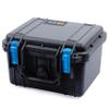 ColorCase Pelican Protector 1300 Case Black - Small Size Waterproof Case (Case Only) - Blue Latches view 2