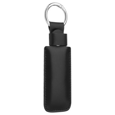 CaSZLUTION Microfiber Leather USB Flash Drive Case - Anti Lost USB Flash Drive Holder Protective Cover with Keychain, Small Portable Storage Carrying Case for USB Flash Drive (1PC, Black)