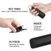 CaSZLUTION Microfiber Leather USB Flash Drive Case - Anti Lost USB Flash Drive Holder Protective Cover with Keychain, Small Portable Storage Carrying Case for USB Flash Drive (1PC, Black) view 4