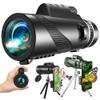 12x50 high List Telescope, Adult monocular Telescope with Tripod and Telephone Adapter Bird Watching unifocal Telescope Camping Hiking Watching Animal Travel view 1