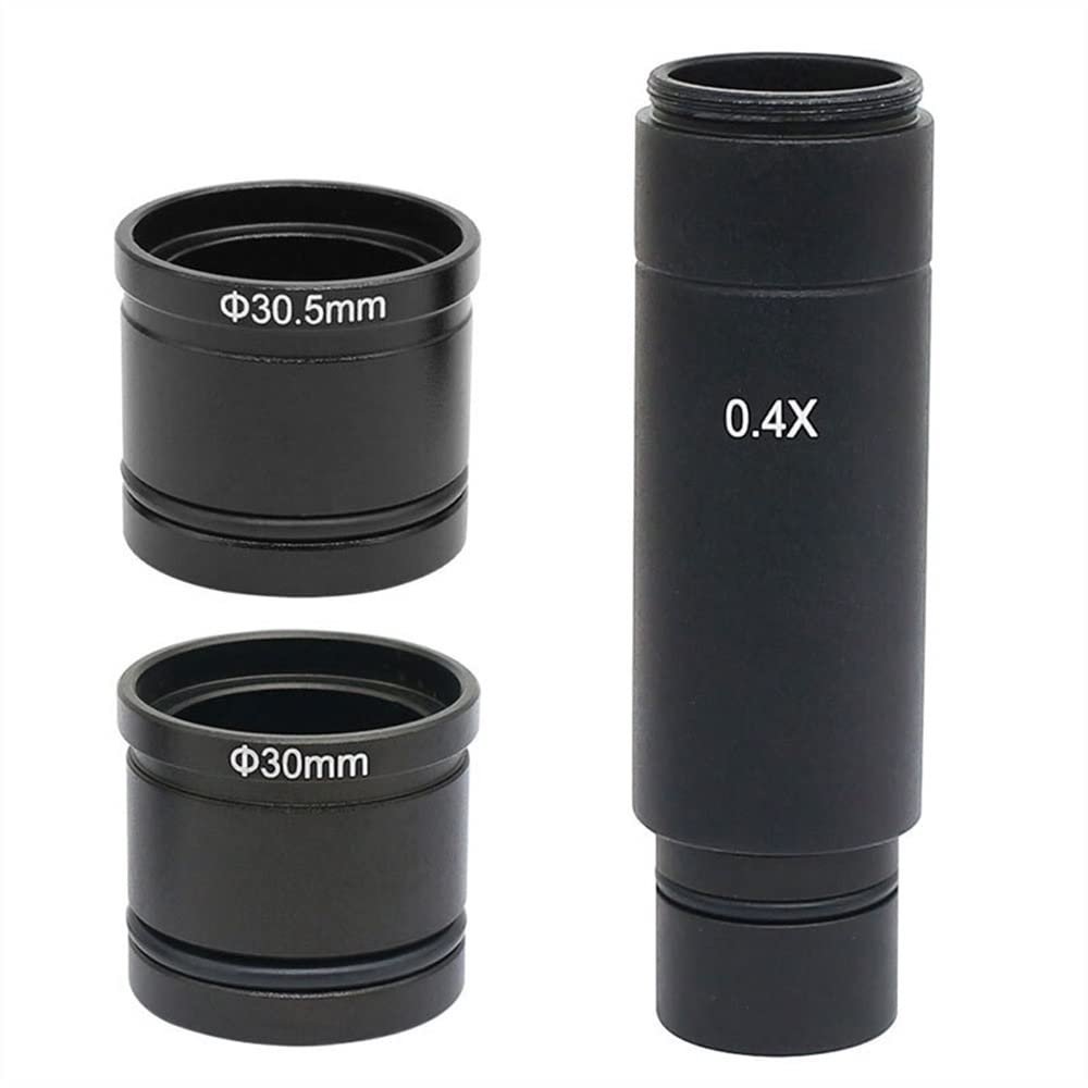 Lab Microscope Slides 0.4X Relay Lens Reduction C-Mount Adapter Lesn for USB Camera Mount with Biological Microscope Stereo Microscope Microscope Parts (Color : 23.2mm 30mm 30.5mm)