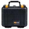 ColorCase Pelican Protector 1300 Case Black - Small Size Waterproof Case (Case Only) - Yellow Latches view 3
