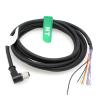 HangTon Power IO Cable M12 A-Coded 12 Pin Female Right Angle to Open for Cognex in-Sight 2800 7000 260, MicroHAWK V430 Vision Automation CCB-PWRIO 10m view 1