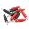 10Pcs/lot Red and Black 4mm Solderless Side Stackable Banana Plug view 1