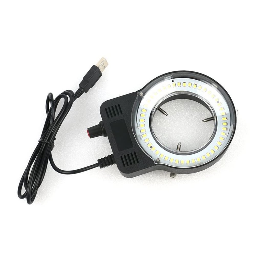 VAKUUM Lab Microscope Slides 48 LED USB Adjustable Ring Light Illuminator Lamp Microscope Parts