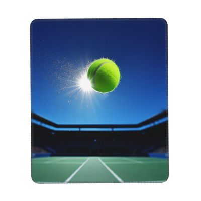Tennis Ball in The air Print Mousepad Pad Non Slip Mousepad Mat Square Mousepad Gaming Mousepad Pad for Wireless Mousepad Office Computers 7.9 x 9.5 in