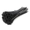 NORAZE 100PCS 4.8x150-4.8x500 Self-Locking Plastic Nylon Cable Tie Black Width 4.8mm Cable Tie Fixed Ring (Color : Black, Size : 4.8x300) view 1