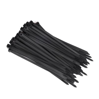 NORAZE Nylon Cable Ties Width:2.5/3.5/4.5MM Self-Locking Plastic Strapping Industrial Fasteners 250/500/1000PCS (Color : Black, Size : 4.5x300mm 250pcs)