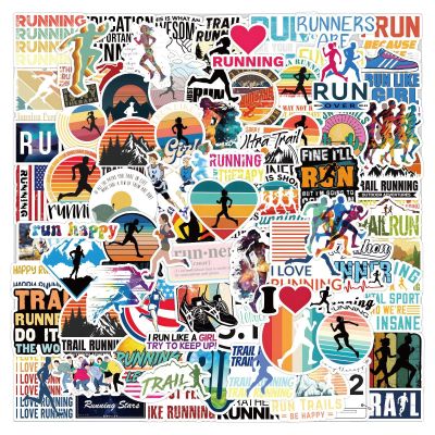 105PCS Running Stickers Bulk, Run Sports Motivational Decals for Kids,Teens, Adult, Runners Vinyl Waterproof Stickers for Water Bottle, Laptop, Scrapbook, Bumper, Skateboard, Phone (Running)