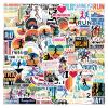 105PCS Running Stickers Bulk, Run Sports Motivational Decals for Kids,Teens, Adult, Runners Vinyl Waterproof Stickers for Water Bottle, Laptop, Scrapbook, Bumper, Skateboard, Phone (Running) view 1