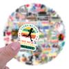 105PCS Running Stickers Bulk, Run Sports Motivational Decals for Kids,Teens, Adult, Runners Vinyl Waterproof Stickers for Water Bottle, Laptop, Scrapbook, Bumper, Skateboard, Phone (Running) view 2