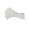 NORAZE Self-Locking Plastic Nylon Tie 100 PCS Black and White Cable Tie Fastening Ring Cable Tie Zip Wraps Strap (Color : White, Size : 3x200mm) view 1
